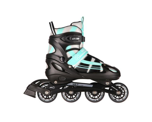 Роликові ковзани 2в1 NILS EXTREME NH18366A розмір M 35-38, чорно-зелені