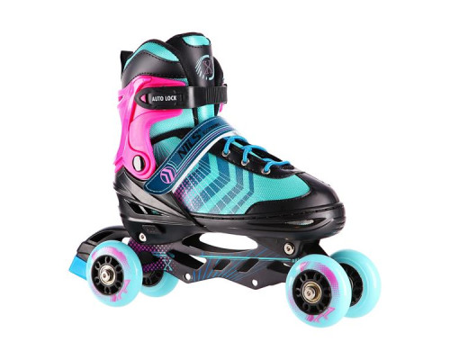 Роликові ковзани 4в1 NILS EXTREME NH18192A розмір L 39-43, різнокольорові