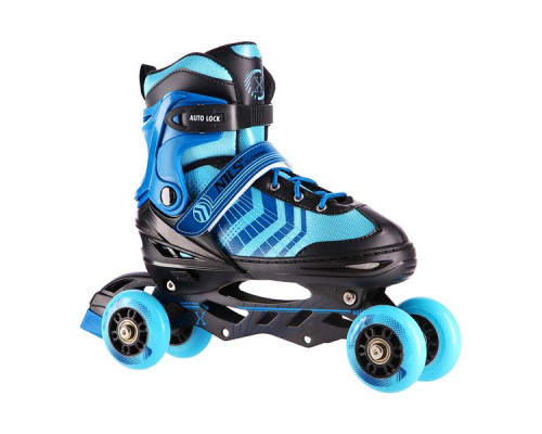 Роликові ковзани 4в1 NILS EXTREME NH18192A розмір M 34-38, чорно-сині