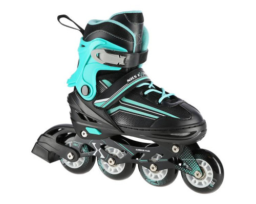 Роликові ковзани 2в1 NILS EXTREME NH18190 розмір M 34-38, чорно-блакитні