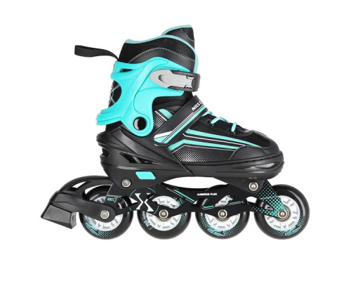 Роликові ковзани 2в1 NILS EXTREME NH18190 розмір M 34-38, чорно-блакитні