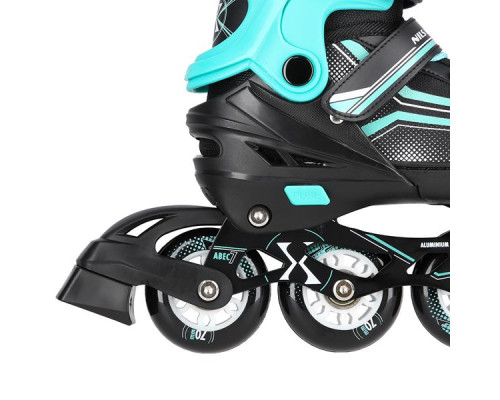Роликові ковзани 2в1 NILS EXTREME NH18190 розмір M 34-38, чорно-блакитні
