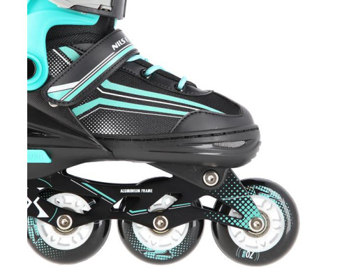 Роликові ковзани 2в1 NILS EXTREME NH18190 розмір M 34-38, чорно-блакитні