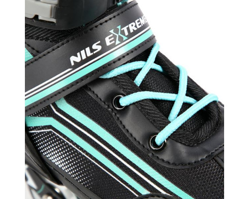Роликові ковзани 2в1 NILS EXTREME NH18190 розмір M 34-38, чорно-блакитні