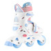 Роликові ковзани NILS FUN NJ1190 розмір S 30-33, біло-блакитні