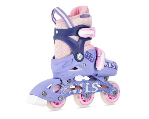 Роликові ковзани NILS EXTREME NA13102 розмір XS 26-29, фіолетово-рожеві
