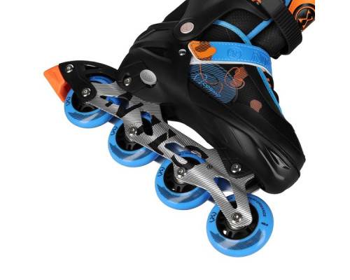 Роликові ковзани NILS EXTREME NA13808 розмір M 34-37, чорно-сині