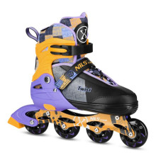 Роликові ковзани NILS EXTREME NA13808 розмір S 31-34,чорно-помаранчеві