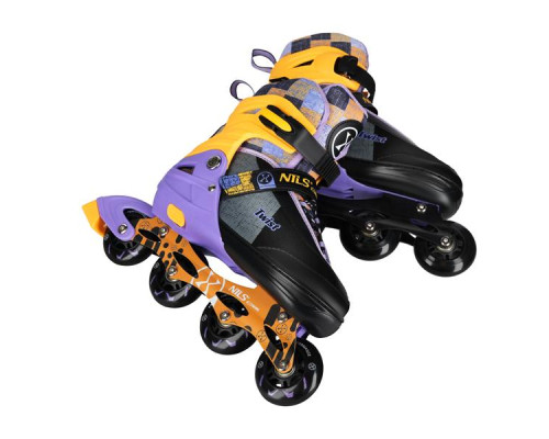 Роликові ковзани NILS EXTREME NA13808 розмір M 35-38, чорно-помаранчеві