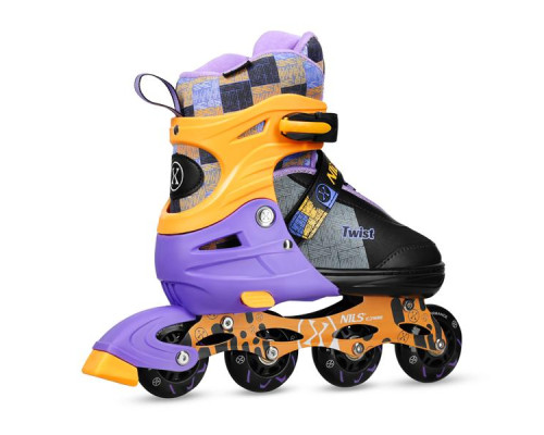 Роликові ковзани NILS EXTREME NA13808 розмір L 39-42, чорно-помаранчеві