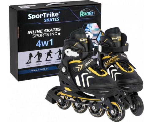 Набір роликових ковзанів 4 в 1 Розмір 34-38 Жовтий