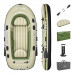 Човен надувний Bestway Voyager X3 Raft 294 х 137 см, зелено-бежевий