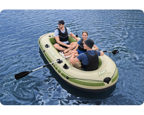 Човен надувний Bestway Voyager X3 Raft 294 х 137 см, зелено-бежевий