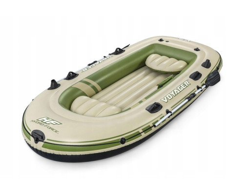 Човен надувний Bestway Voyager X3 Raft 294 х 137 см, зелено-бежевий