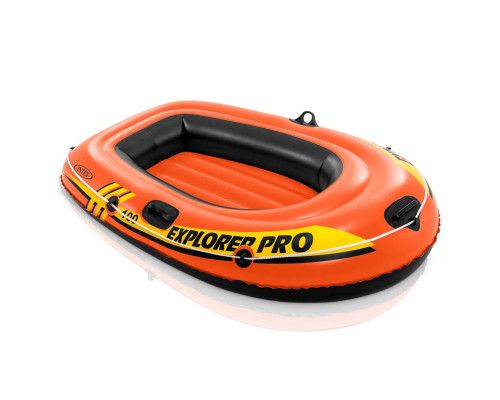 Човен надувний Intex Explorer Pro 100 160 x 94 x 29 см, помаранчевий