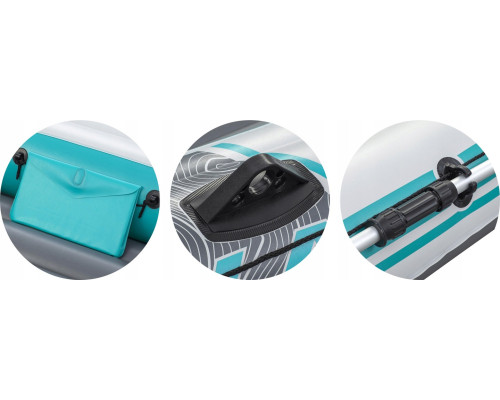 Човен надувний Bestway Hydro-Force Adventure Elite X4 315 х 165 см, блакитно-сірий