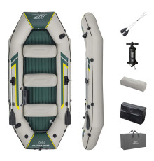 Човен надувний Bestway Hydro-Force Ranger Elite X4320 х 148 см, зелено-бежевий