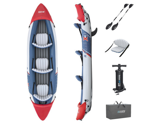 Каяк надувний Bestway 65132 Hydro-Force Rapid X3 381 х 100 см Каяк надувний Bestway 65132 Hydro-Force Rapid X3 381 х 100 см