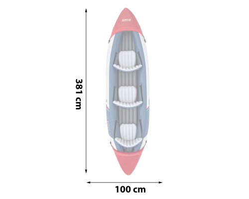 Каяк надувний Bestway 65132 Hydro-Force Rapid X3 381 х 100 см Каяк надувний Bestway 65132 Hydro-Force Rapid X3 381 х 100 см