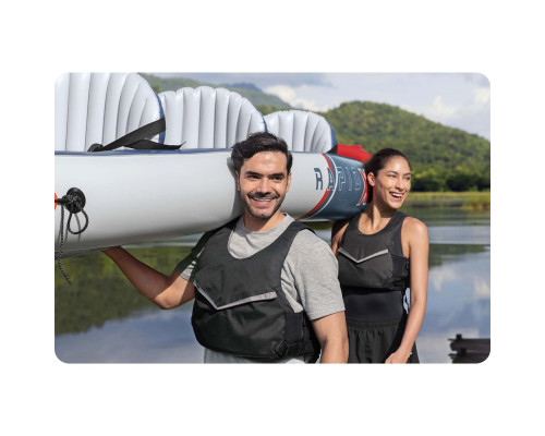 Каяк надувний Bestway 65132 Hydro-Force Rapid X3 381 х 100 см Каяк надувний Bestway 65132 Hydro-Force Rapid X3 381 х 100 см