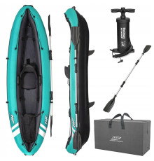 Каяк надувний Bestway Hydro-Force Ventura Elite X1 280 х 86 см, блакитно-чорний