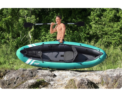 Каяк надувний Bestway Hydro-Force Ventura Elite X1 280 х 86 см, блакитно-чорний