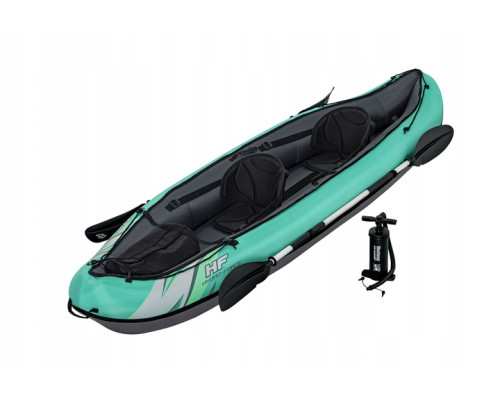 Каяк надувний Bestway Hydro-Force Ventura X2 330 х 86 см, чорно-м'ятний
