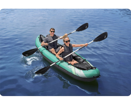 Каяк надувний Bestway Hydro-Force Ventura X2 330 х 86 см, чорно-м'ятний