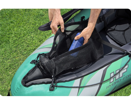 Каяк надувний Bestway Hydro-Force Ventura X2 330 х 86 см, чорно-м'ятний