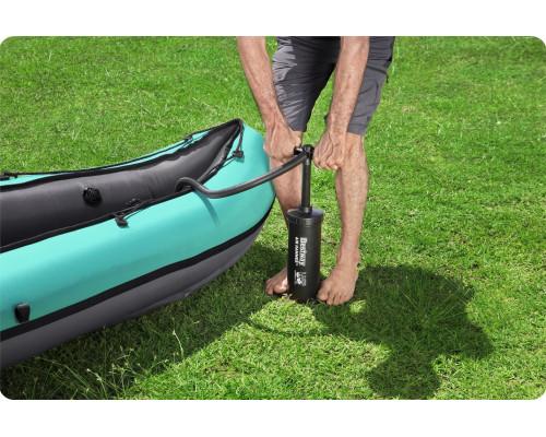 Каяк надувний Bestway Hydro-Force Ventura X2 330 х 86 см, чорно-м'ятний
