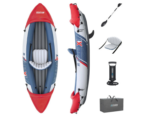 Каяк надувний Bestway Hydro-Force Rapid X1 290 x 91 см, синьо-червоний