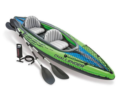 Каяк надувний Intex Challenger K2 351 x 76 x 38 см, зелений