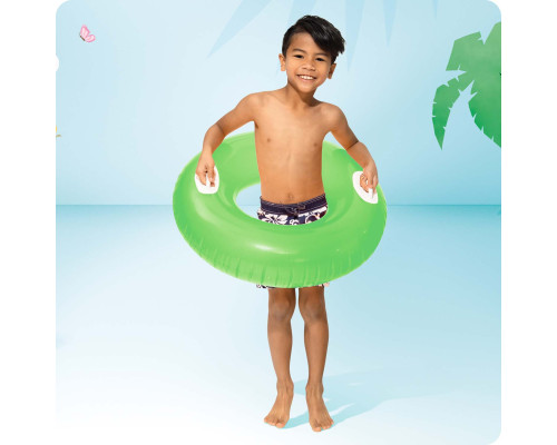 Коло надувне з ручками INTEX 59258 зелене, 76 см