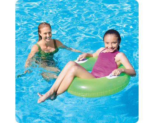 Коло надувне з ручками INTEX 59258 зелене, 76 см