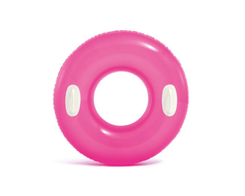 Коло надувне з ручками INTEX 59258 рожеве, 76 см