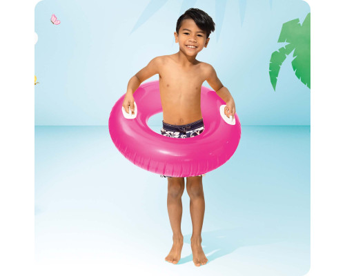 Коло надувне з ручками INTEX 59258 рожеве, 76 см