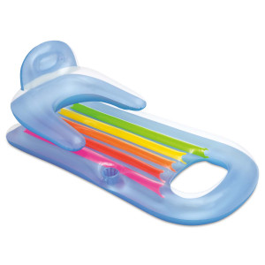 Матрац, шезлонг для плавання INTEX 58802 King Cool блакитний, 160 x 85 см