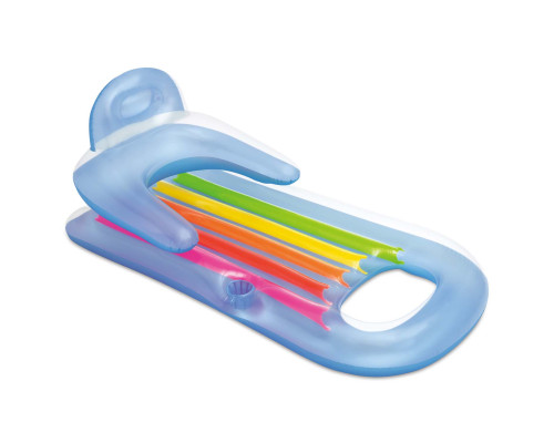 Матрац, шезлонг для плавання INTEX 58802 King Cool блакитний, 160 x 85 см