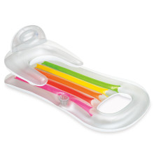 Матрац, шезлонг для плавання INTEX 58802 King Cool сріблястий, 160 x 85 см