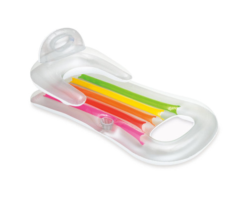 Матрац, шезлонг для плавання INTEX 58802 King Cool сріблястий, 160 x 85 см