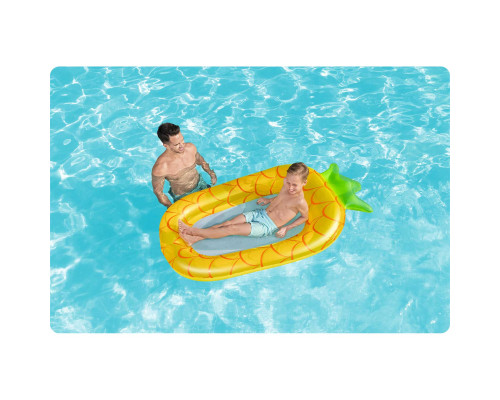 Пліт надувний для басейну Bestway 43644 Ананас, 186 х 112 см