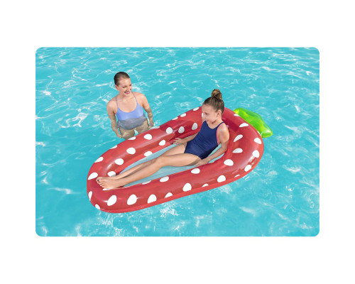 Пліт надувний для басейну Bestway 43644 Полуниця, 178 х 103 см