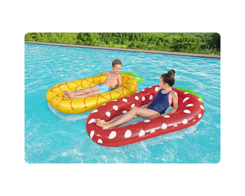 Пліт надувний для басейну Bestway 43644 Полуниця, 178 х 103 см