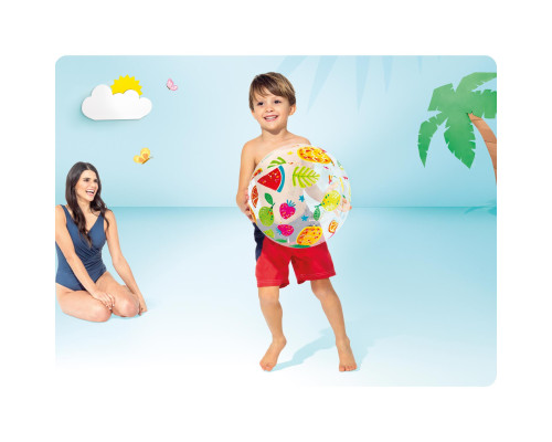 М'яч надувний пляжний INTEX 59040 Фрукти, 51 см