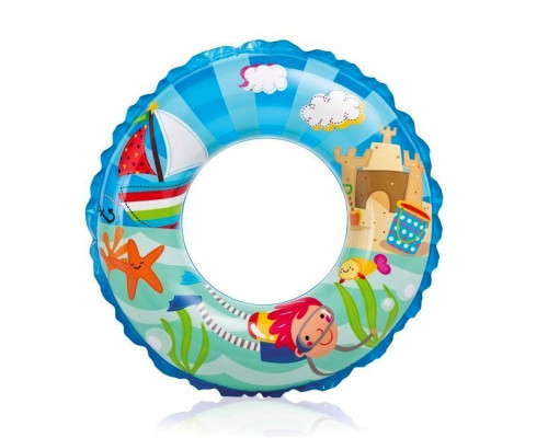 Коло надувне для плавання INTEX 59242 синє, 61 см