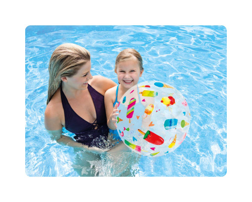 М'яч надувний пляжний INTEX 59040 Морозиво, 51 см