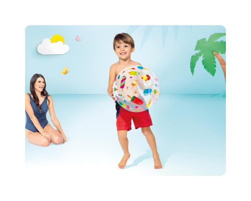 М'яч надувний пляжний INTEX 59040 Морозиво, 51 см