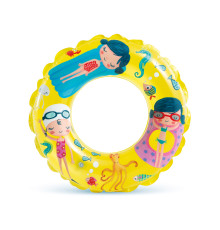 Коло надувне для плавання INTEX 59242 жовте, 61 см