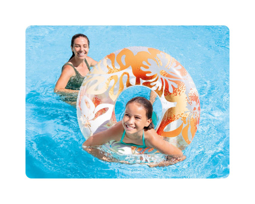 Коло надувне для плавання INTEX 59251 помаранчеве, 91 см