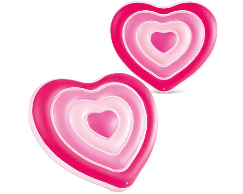 Пліт надувний пляжний INTEX 58727 Серце, 155 x 135 см